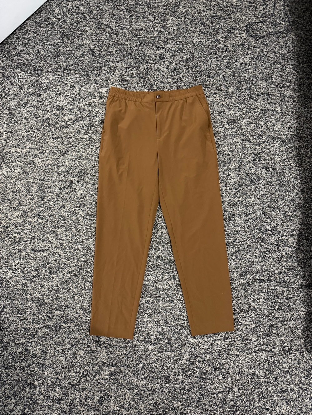 Banana Republic Khaki Straight-Leg Athleisure Pants